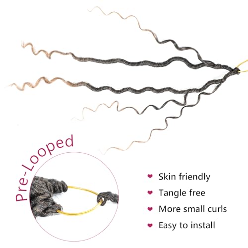 Goddess Locs Crochet Hair 18 Inch - 8 Packs Pre-Looped Faux Locs