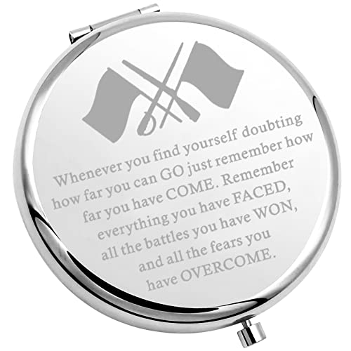 Color Guard Inspirational Compact Mirror - Travel Pocket Makeup Mirror