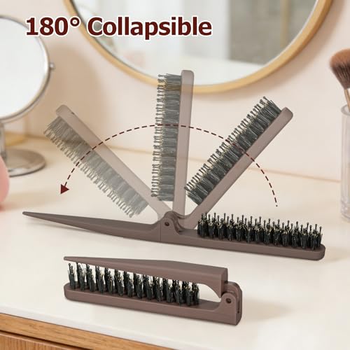 Teasing Brush for Fine Hair | Boar Bristle Styling & Edge Control