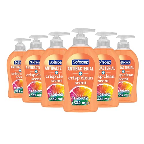Softsoap Antibacterial Liquid Hand Soap, Crisp Clean, 11.25 fl oz (Pack of 6)