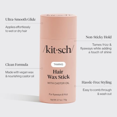 Kitsch Hair Wax Stick for Frizz Control – 2.7 oz Vegan Formula