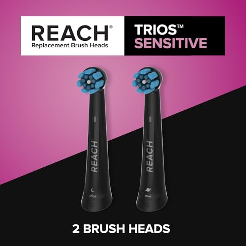 Reach Sensitive Replacement Toothbrush Heads for Oral-B iO - 2 Pack
