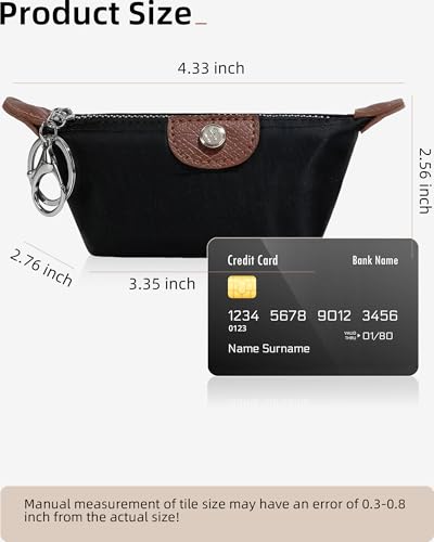 Mini Makeup Backpack Keychain (Style F) - 2 Pcs Nylon Coin Purse
