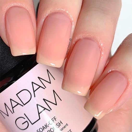 Madam Glam Soft Pink Soak-Off Gel Nail Polish - 0.5 fl oz Professional