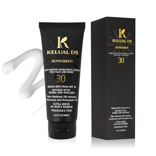 KELUAL DS Sunscreen SPF 30 for Women of Color - No White Residue