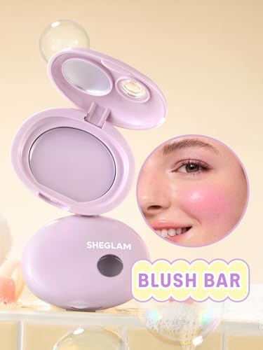 SHEGLAM Bubble Glow Blush Bar - Silky Shimmer Cheek Makeup