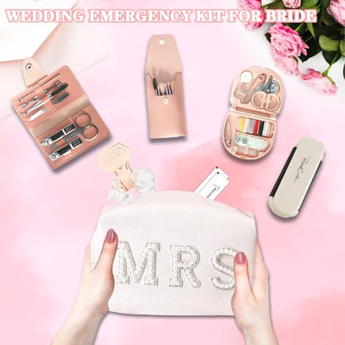 Bride Emergency Kit with Makeup Bag & Personal Care Essentials