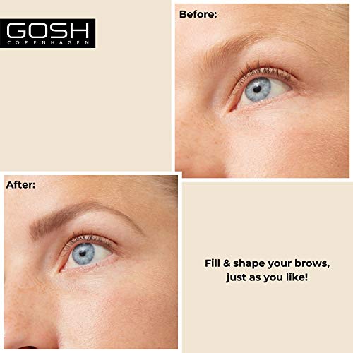 Gosh Eyebrow Pencil Grey Brown - Precise Eyebrow Makeup for Natural Look