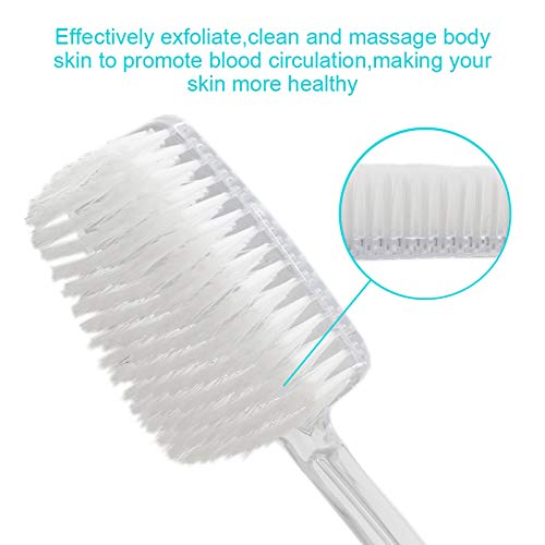 Ergonomic Back Shower Brush with Long Handle for Exfoliating Skin