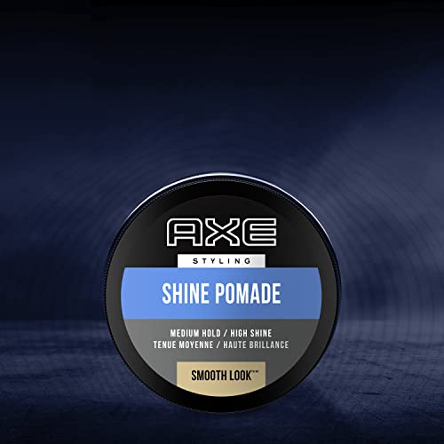 AXE Smooth Look Pomade 2.6oz - Medium Hold High Shine Hair Styling for Men