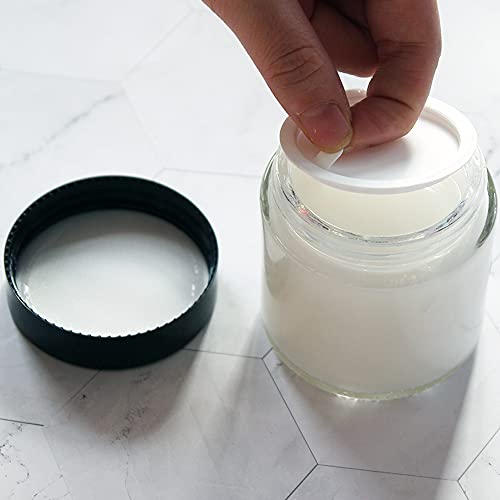12 Pack 4 oz Clear Glass Travel Jars with Lids & Labels