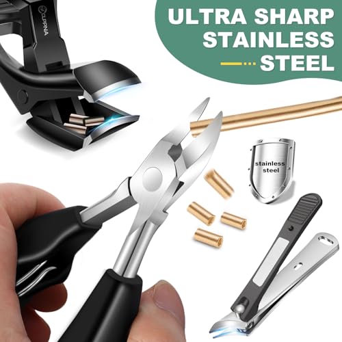 CLPPNA 6-Piece Professional Toenail Clipper Set for Thick Ingrown Nails
