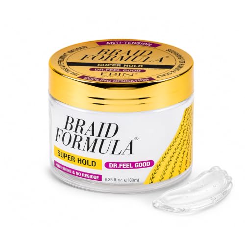 EBIN NEW YORK Dr. Feel Good Super Hold Braiding Gel, Menthol-Infused, 6.35 oz