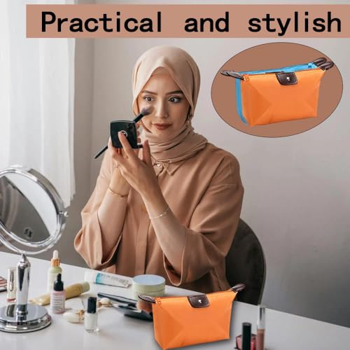 Set of 6 Waterproof Nylon Cosmetic Pouches for Travel