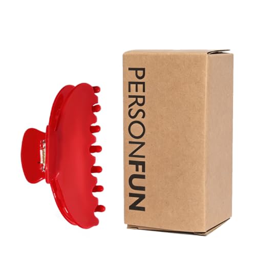 Cherry Red Acetate Hair Claw Clip – Durable French Style Hair Accessory