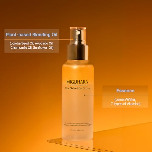MIGUHARA Vital Shine Mist Serum - Lemon Hydrating Facial Spray 100ml