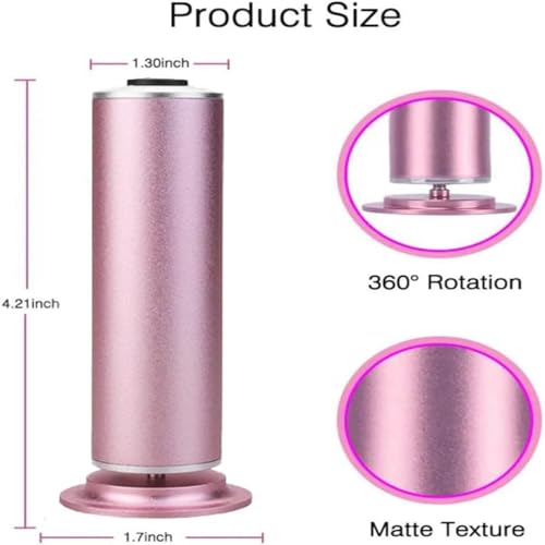 Electric Foot Callus Remover - Pink Pedicure Tool with 60 Discs