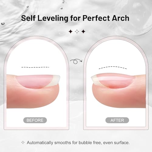 JODSONE 2PCS 10ml Clear Builder Gel for Nail Extensions & Strengthening