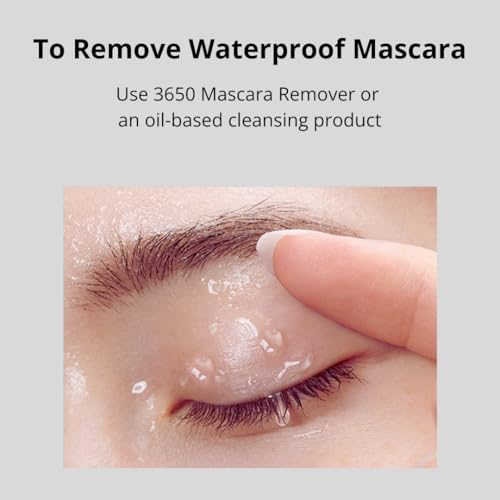 3650 Waterproof Mascara - Long-Lasting Black Volume & Length Comb Brush