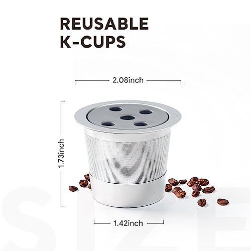 Stainless Steel Reusable K Cups for Keurig Supreme & Plus - 2 Pack