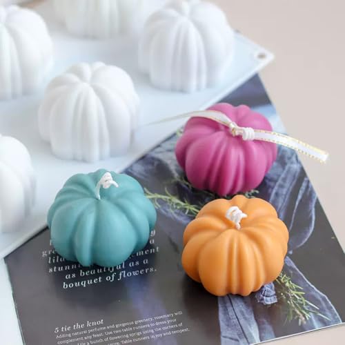 EchoDone 3D Pumpkin Silicone Mold - 6 Cavity Baking Pan