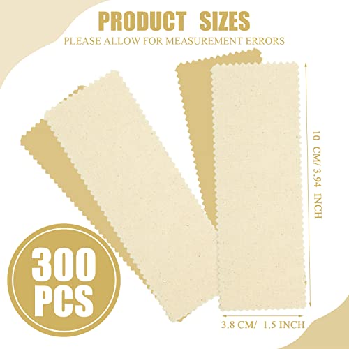 Loopeer 300 Pcs Muslin Wax Strips for Hair Removal, 4 x 1.5 Inch