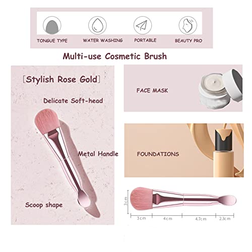 NEVSETPO Champagne 28-Piece Travel Makeup Brush Set with Bag & Accessories