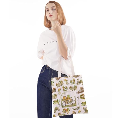 WZMPA Frog & Toad Cosmetic Bag - Funny Frog Character Makeup Pouch Gift