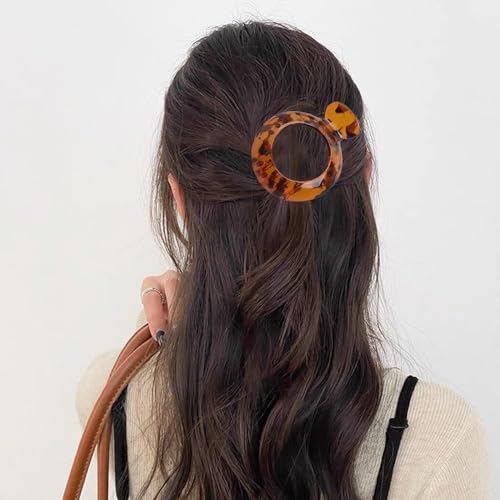 4 Pack Small Flat Hair Clips for Thin Hair - Non-Slip Jaw Clamps