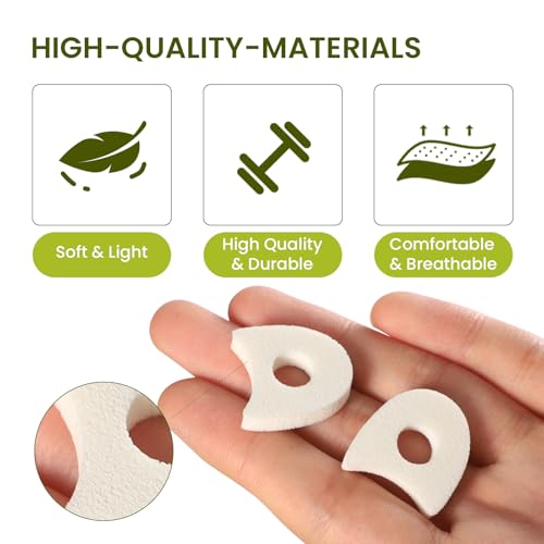 Bukihome 100 Pack Foam Toe Spacers for Pain Relief and Comfort - Reusable Toe Separators for Women and Men