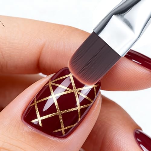 Professional Builder Gel Brush - Wide Flat Head for Smooth Application