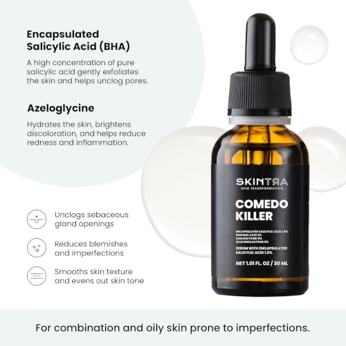 SkinTra Comedo-Killer 2% Salicylic Acid Acne Spot Treatment Serum for Oily Skin