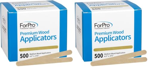 ForPro Premium Medium Wood Applicators, 500-Count Pack of 2