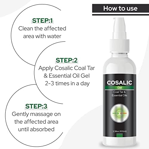Salve Cosalic Scalp Gel with Coal Tar for Psoriasis and Dandruff 100ml