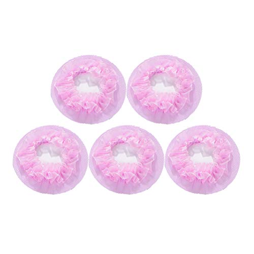 Pink Invisible Hair Nets Mesh Hair Accessories for Ballet & Dance - 5 Pack