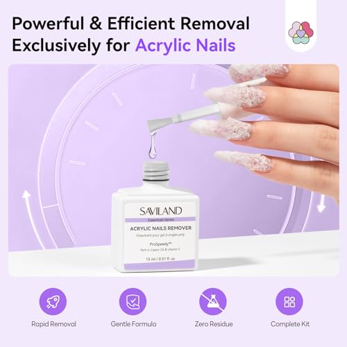16pcs Acrylic Nail Remover Kit Set - Gentle, Fast & Nourishing Gel & Dip Polish Removal