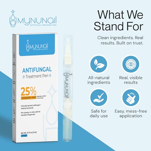 MyNuNail Toenail Fungus Treatment Pen 25% Undecylenic Acid Extra Strength - Pack of 1