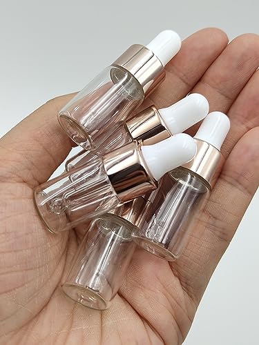 15-Pack Glass Dropper Bottles for Essential Oils & Liquids - 3ml