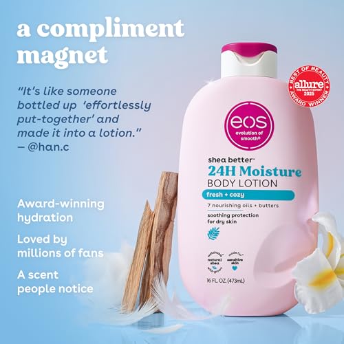 EOS Natural Shea Better Body Lotion - Fresh & Cozy, 16 fl oz - Pack of 1