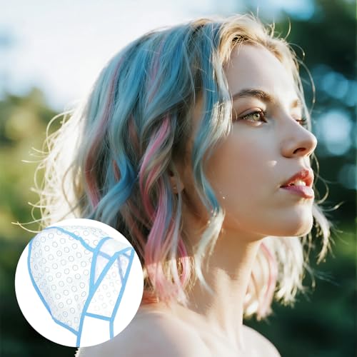 Yampahpa Hair Highlighting Kit with Caps and Hooks - 12 pcs
