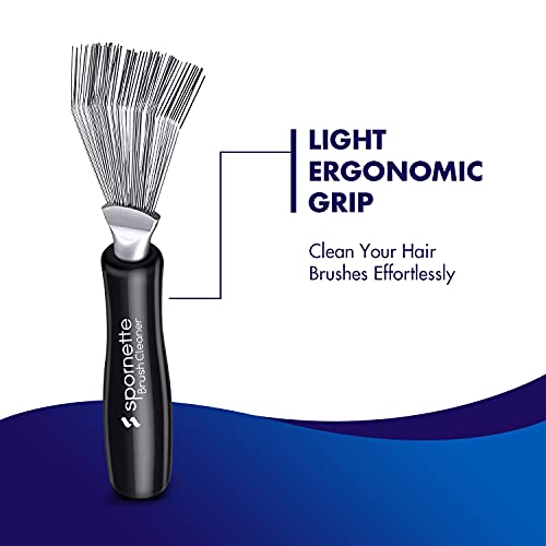 Spornette Hair Brush Cleaner Rake Tool - Ergonomic Design