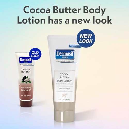 Dermasil Cocoa Butter Body Lotion 5-Pack - 8 Oz Each, Fast-Absorbing