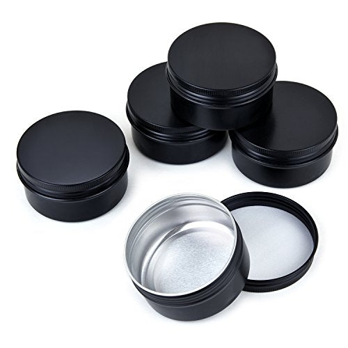 LIYAR 3oz Aluminum Screw Top Tin Containers - 10 Pack