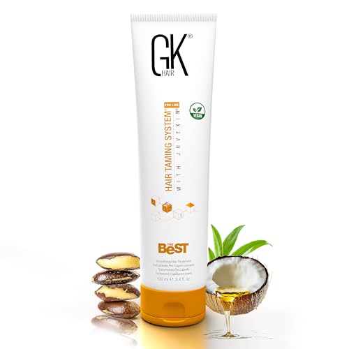 Keratin Hair Treatment Frizz Control Salon Smoothing Long Lasting Cream for All Frizzy Free Curly Dry Damaged - Professional Brazilian Complex Blowout Straightening For Silky Smooth - 3.4 Ounce