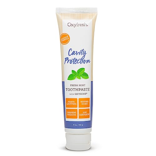 Oxyfresh Premium Fluoride Toothpaste - Fresh Mint, Top Seller | Cavity Protection & Enamel Strengthening