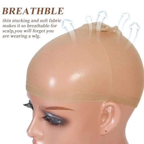 Tinashe HD Wig Caps 5Pack/10PCS - Thin Breathable Nylon Wig Caps for Women & Cosplay