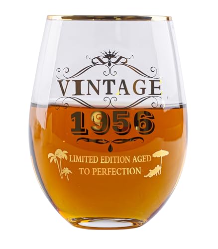 Personalized Vintage 1956 Wine Gift Box for 70th Birthday