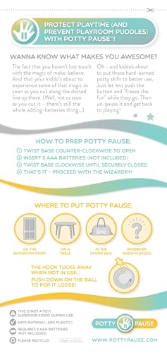 Potty Pause Push-Button Light for Potty Training Toddlers - Yellow