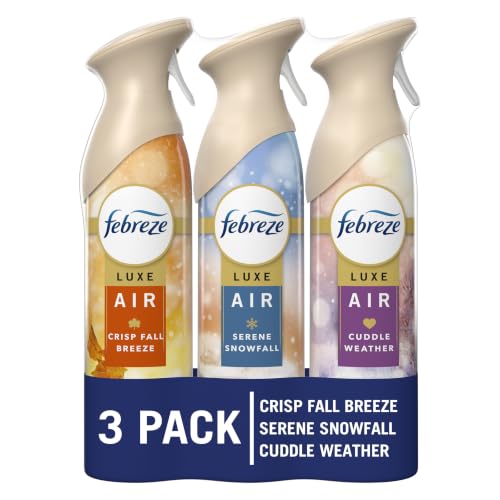 Febreze Air Freshener Spray, Crisp Fall Breeze, Cuddle Weather, 8.1 oz - 3 Pack