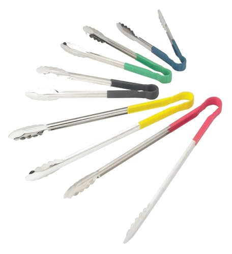 Winco 16" Stainless Steel Serving Tongs with Non-Slip Handle